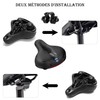 BELSVOR Comfortable Bicycle Saddle, Bicycle Saddle with Double Spring Shock