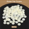 Sourcing Map 200Pcs Screw Cap Covers, 17 x 4mm Plastic