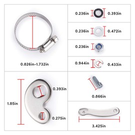 Universal Torque Arm for Electric Bicycle e-Bike Bike Front or Rear Hub Motors and Mid Drive e-Bike Tool for Maintenance (One Set)