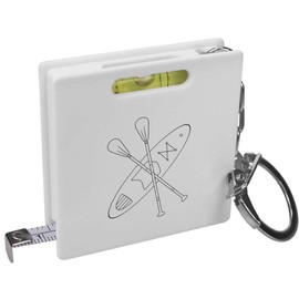 Azeeda 'Kayak & Oars' Keyring Tape Measure/Spirit Level Tool (KM00042279)