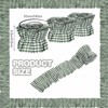 Thiccywoov 6 Rolls Ruffled Bulletin Board Borders, Gingham, Sage Green