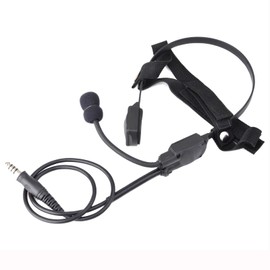 [ZTAC Genuine Product] MH180-V Bone Conduction Airsoft Headset Military BK