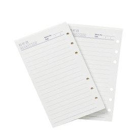 Moterm Lined Refills for Personal Ring- Undated Inserts Set of 2 (6.75 inch x 3.75 inch)