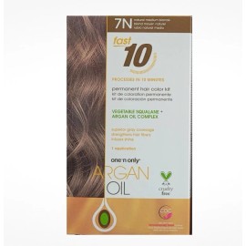 One 'n Only Argan Oil Fast 10 Permanent Hair Color Kit 7N - NATURAL MEDIUM BLOND