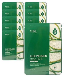 MBL Aloe Infusion Mask Pack 25ml x 10 sheets / 엠비엘 알로에 인퓨전 마스크 팩 25ml x 10매