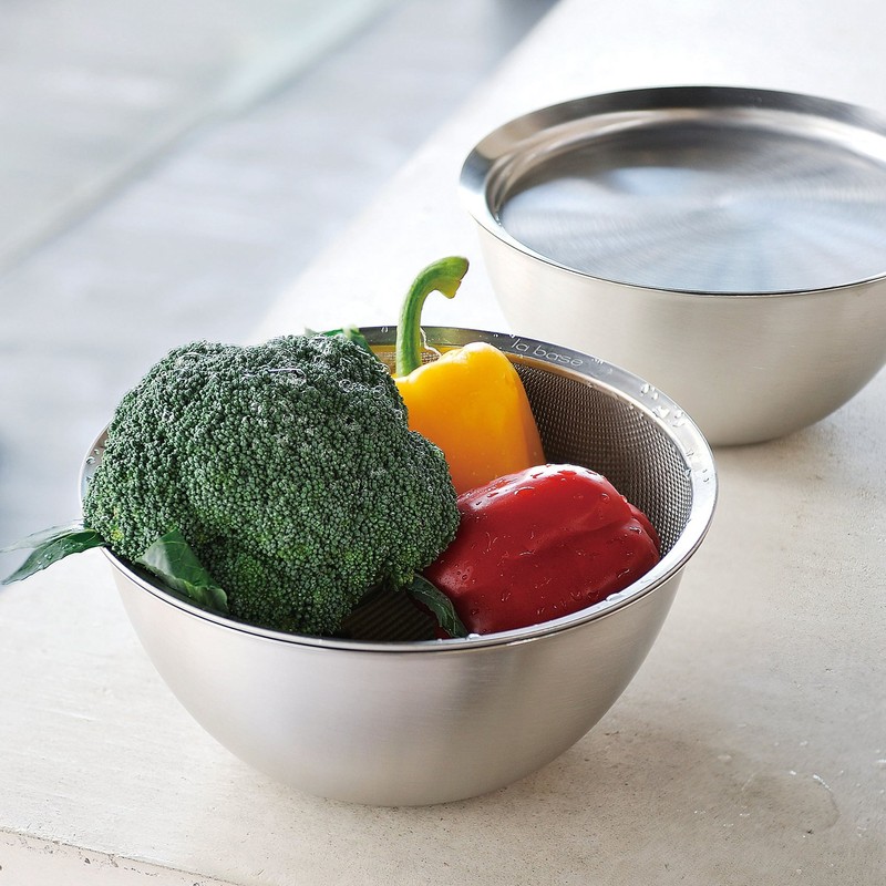 La Base Round Colander, Large, Medium, And Small 3-piece Set