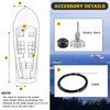 QYMOPAY Boats Steering System, 15ft Cable Outboard Steering Kit 3/4"