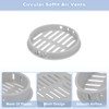 sourcing map 8Pcs 80mm/3.15" Circular Soffit Air Vents, Plastic Soffit