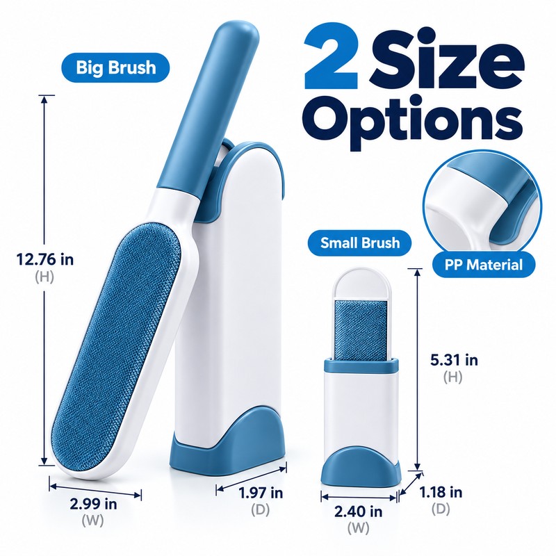 Reusable Pet Hair Remover Brush for Sofas, Carpets & Clothing