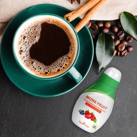 Monk Fruit Concentrated Liquid Sweetener (Optimized with Erythritol) 1.33 FL OZ (37 mL)-3 Pack