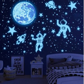 Pegatinas Luminosas De Luna Y Estrellas Vinilos Decorativos