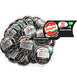 Babybel Mini Snack Cheese, White Cheddar, 0.7 oz, 36 ct