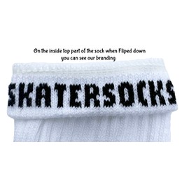 Calcetines patinador 48,26 cm calcetines de la mitad de la pantorrilla, color, talla 19