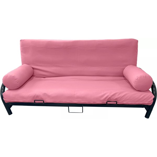 Danfuton 3 PCS Set Full Size Futon Mattress Cover, Bolsters,