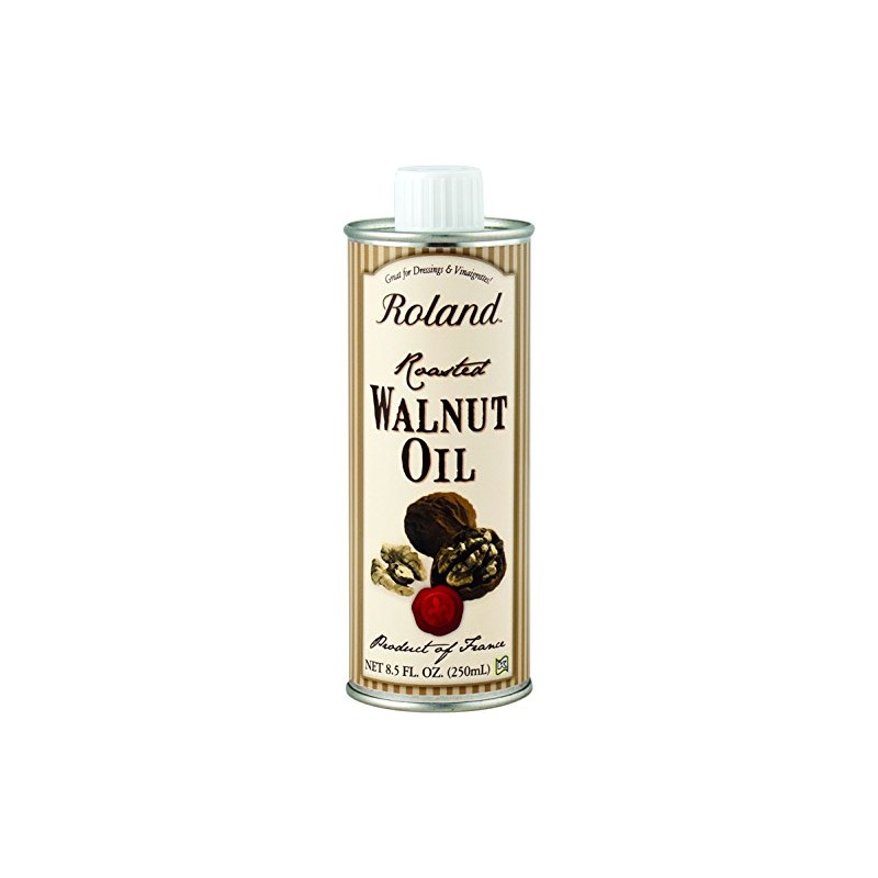 Roland Roasted Walnut Oil, 8.5-Ounce Canisters (Pack of 3)