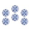 Fridge Magnets 6 Pcs Blue and White Porcelain Pattern Symmetrical