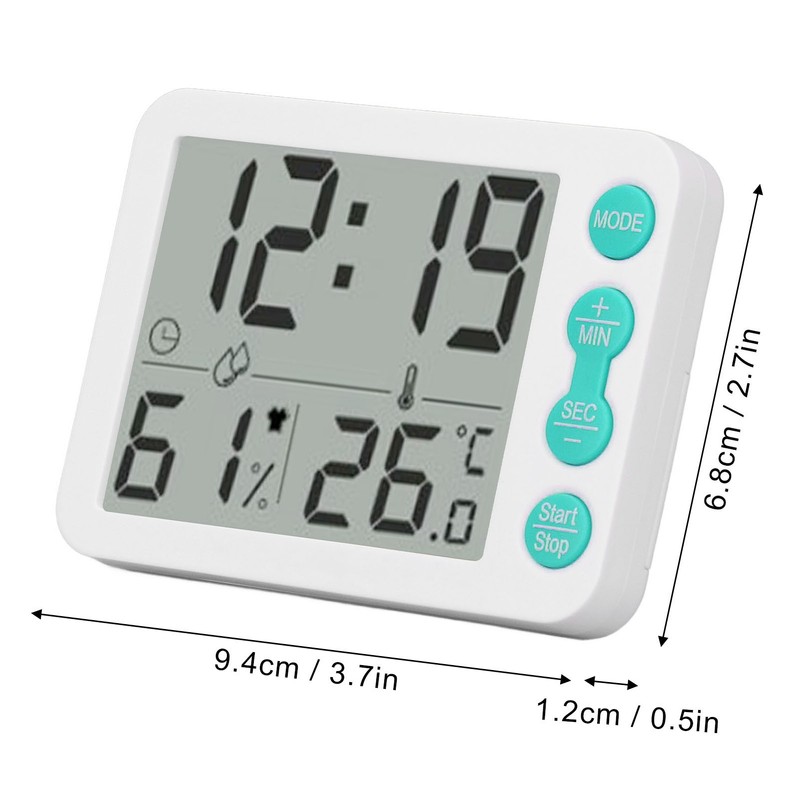 Indoor Digital Temperature Humidity Meter Multifunctional Electronic Thermometer Hygrometer with