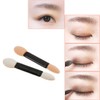 KINGMAS 100 Pcs Disposable Double Ended Sponge Brush EyeShadow Applicator