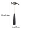 Garneck 5PCS Mini Claw Hammer Rubber Handle Household Carpet Wall
