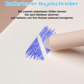 4PCS Erasable Gel Pens 0.5mm,Blue Rollerball Pens with Thermo-Sensitive Erasing Ink,Temperature-Sensitive Ink,Animal Motifs for Children Students School Office Supplies (Panda, Blau)