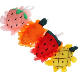 Esponjas vegetales en forma de fruta – 4 piezas reutilizables