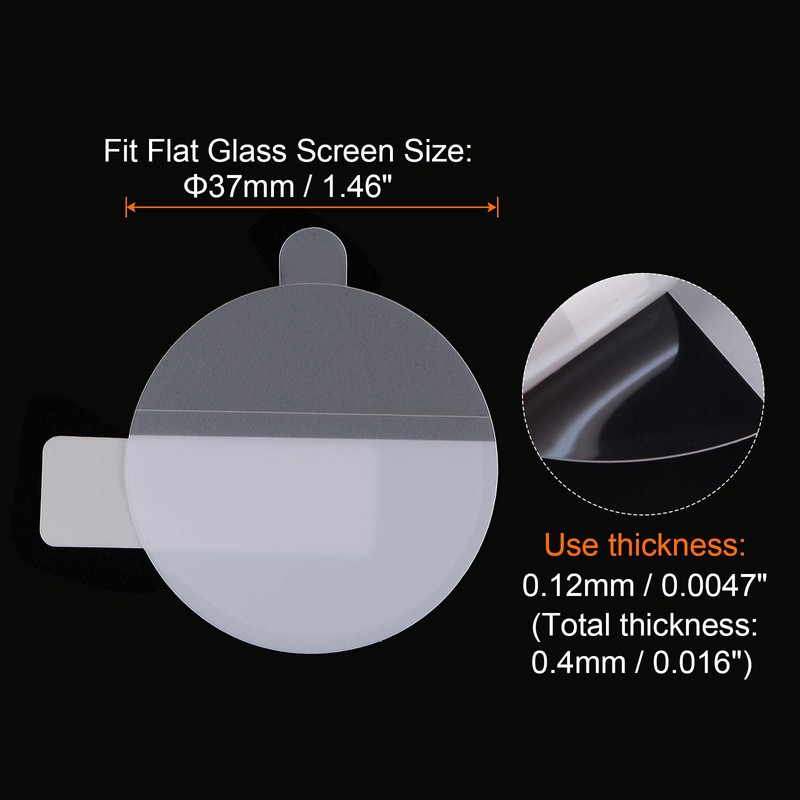 HARFINGTON 3pcs Watch Glass Screen Protectors 37mm HD High Definition