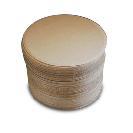 Dynamic 14" Cardboard Pizza Cake Pie Round Circle 100 ct, Natural Color, 100% Food Safe, Grease Proof, Disposable