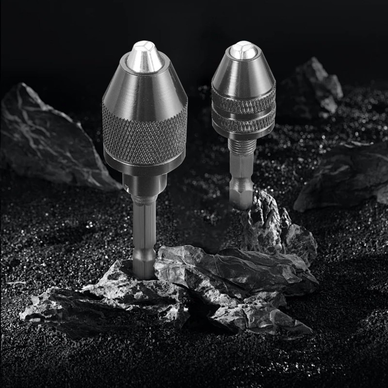 3 Pcs Hexagonal Shank Keyless Drill Chuck Adapter, Drill Chuck