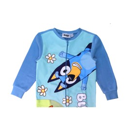 Bluey Boys Girls Kids Onesie, Sleepsuit, All in One Pyjamas, Blue, Age 18-24 Months