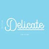 Vinyl Wall Art Decal - Delicate - 8" x 25"