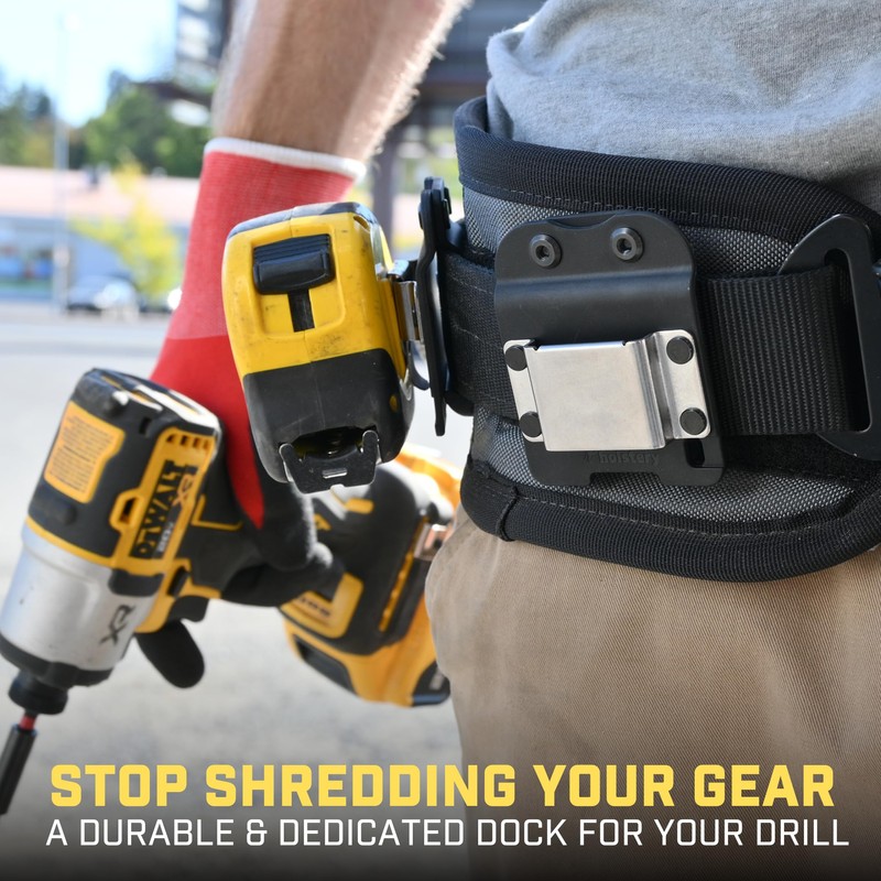 Holstery DriverMaster V2 | Clip-On Tool Belt Drill Holder -