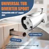 Tub Spout with Pull Down Diverter – Slip-Fit Bathtub Faucet