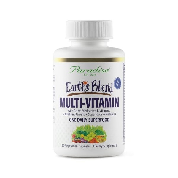 Paradise Herbs Earth's Blend Once Daily Multivitamin for Men, No