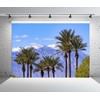 Loccor 5x3ft Fabric Coachella Valley Landscape Backdrop Tropical Palm Trees