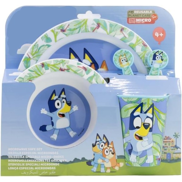 Favourite 2023 Hero Cartoon Character 5pc Breakfast Set Inc Plate,