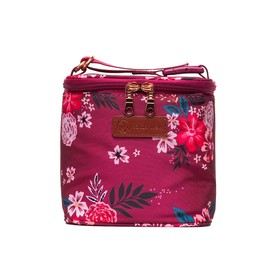 Sarah Wells Cold Gold Breastmilk Cooler Bag with Ice Pack (Berry Bloom)