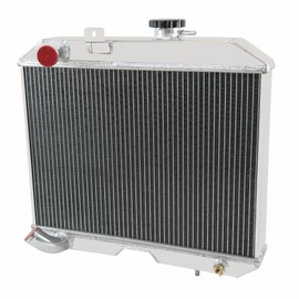 Cubauto Aluminum Radiator for 1943-1952 1949 Jeep Willys Truck MB/CJ-2A/M38 & Ford GPW,2.2L 2.4L 2.6L 3 Row Full Aluminum Radiator