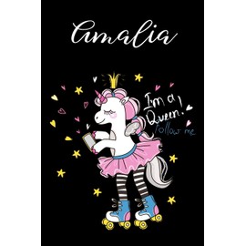 Amalia Notizbuch: Personalisiertes Geschenk, Individuelle Geschenkidee, Notizbuch mit 120 Seiten als Softcover, 6x9inches (ca. A5)