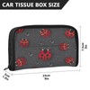 Kigai Red Ladybugs Car Tissue Holder,Car Visor Tissue Holder Car