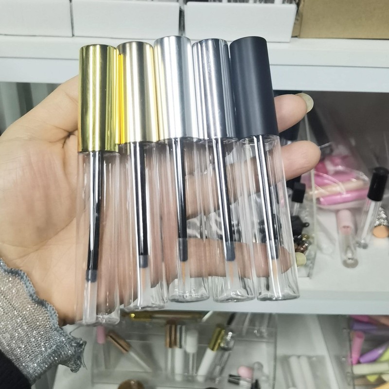 COSIDEA 12PCS Empty plastic golden 10ml Eyeliner tubes packing Vials