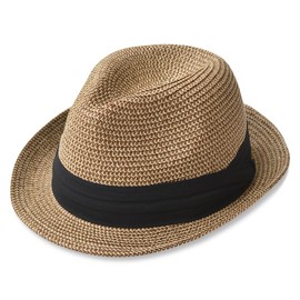 EdgeCity Men’s Straw Hat, Foldable, Large Size. -