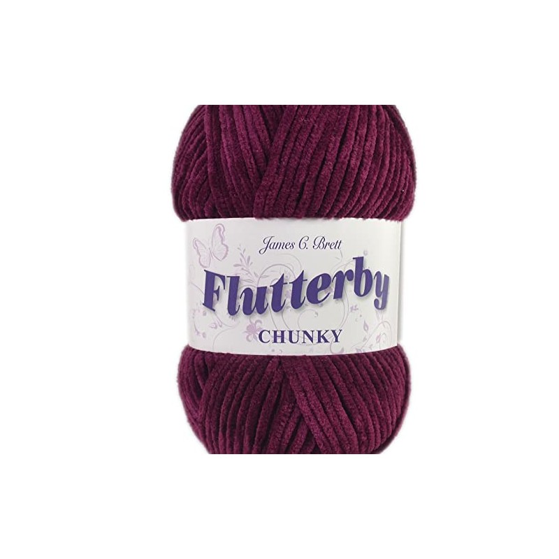 James C Brett Flutterby Chunky 100g Knitting Yarn - B52