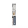 Furinno Fulda Book Shelf, 3-Tier Narrow Bookshelf, Bookcase with 6-in