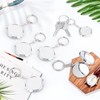 6 Pcs Round Mirror Keychain Compact Mirror Double Sided Folding