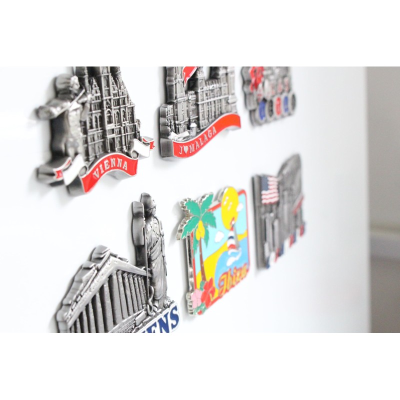 Athens (Greece) - 3D Metal Fridge Magnet for Kitchen Refrigerator