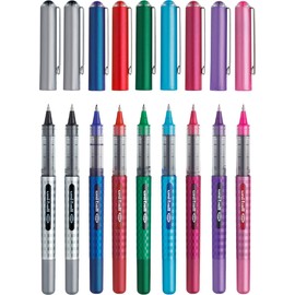 Uni-Ball Eye UB-157 Rollerball Pen Medium 0.7 mm Ball [Pack of 10] One of Each Colour, Assorted Colours Pack of 10