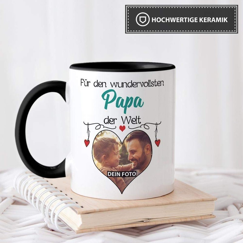 Tasse mit Spruch - Wundervollster Papa der Welt - personalisiert