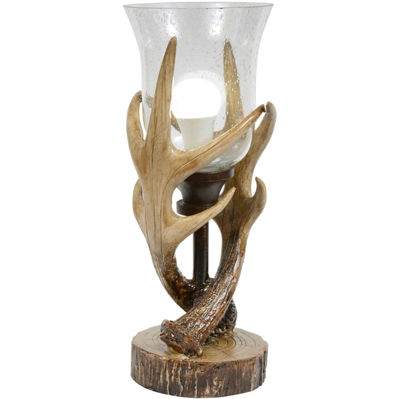 BLACK FOREST DECOR Antler Lodge Uplight Lamp