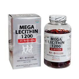 Mega Lecithin 1200 250 capsules 1 bottle / Soy Lecithin 100% / 메가 레시틴 1200 250캡슐 1병 /대두레시틴100%