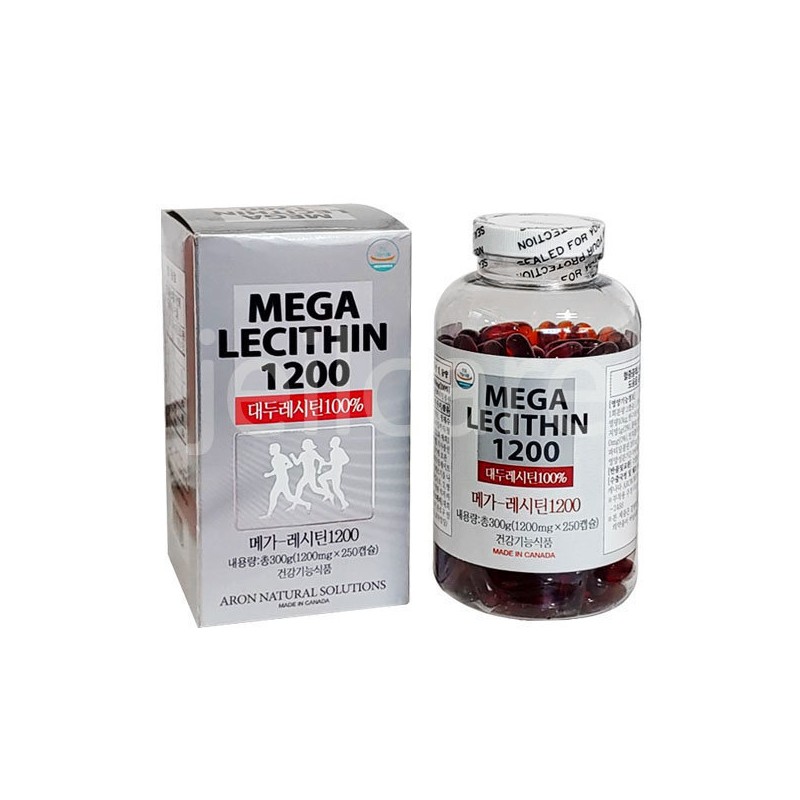 Mega Lecithin 1200 250 capsules 1 bottle / Soy Lecithin